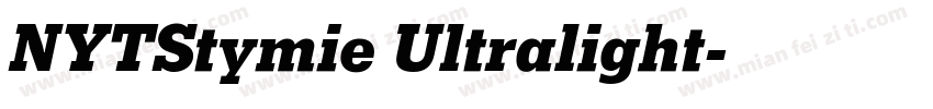 NYTStymie Ultralight字体转换